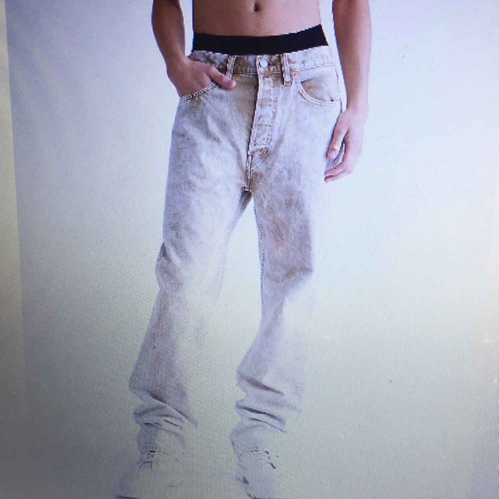 Gender inclusvCKjeans, 34s. 5pocket. Classic straightleg fit. Hi quality denim. - Picture 6 of 8